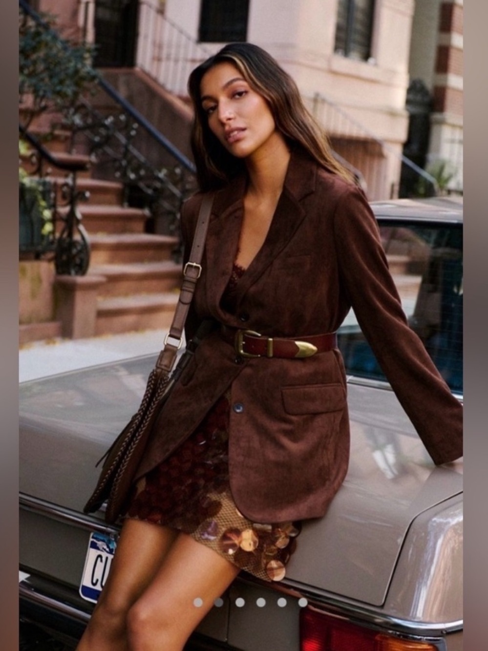 Anthropologie Chocolate Brown Dolan Blazer Size Large